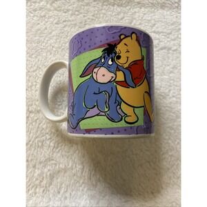 Winnie The Pooh & Eeyore Coffee Cup Mug 1997 VTG Sakura Disney
